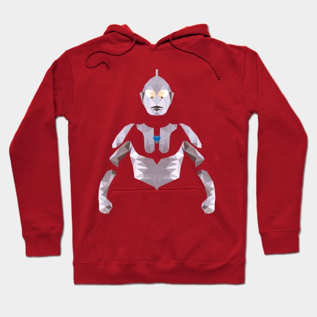 Ultraman (Low Poly Style) Hoodie by The Toku Verse